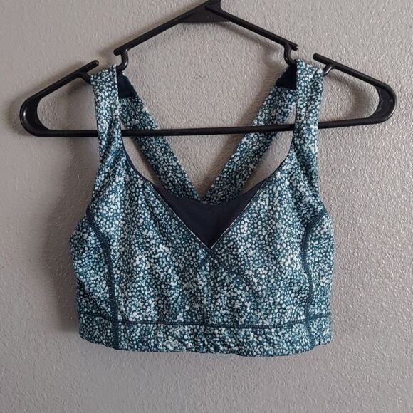 Lululemon In A Flash Bra II Pebble Parfait Alberta Lake Sports Bra 8 - Picture 2 of 7